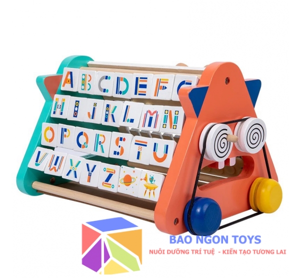 Khối học tập hình tam giác giúp bé học bảng chữ cái Tiếng Anh, tập viết và phát triển vận động tinh - BAO NGON TOYS - DG288