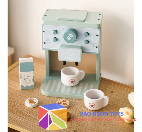 Đồ chơi nhập vai đầu máy pha cà phê giúp bé phát triển trí tưởng tượng và giải trí cùng bạn bè - DG47D