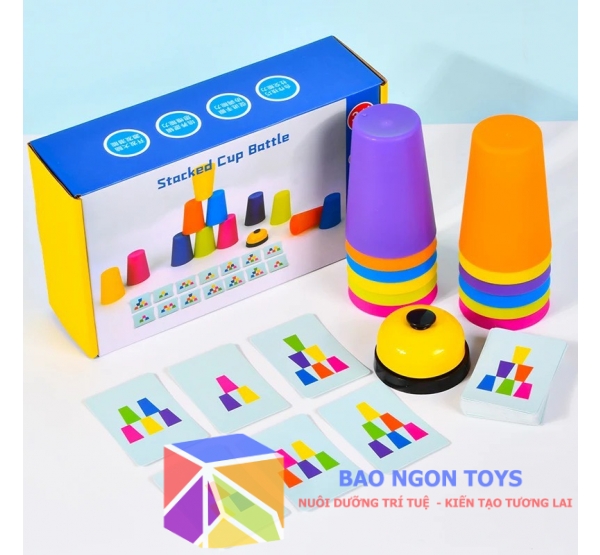 Bộ Đồ Chơi Xếp Chồng Ly Nhựa Battle Cup, trò chơi giải trí vui nhộn cùng bạn bè giúp bé thông minh - BAO NGON TOYS - DG310