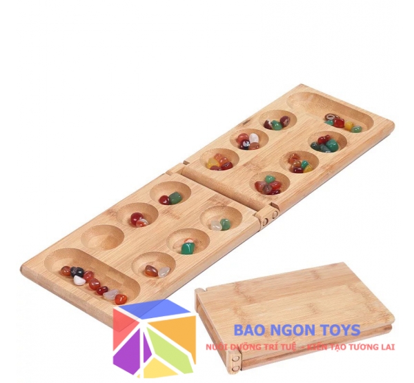 Đồ chơi gỗ ô ăn quan, trò chơi dân gian giúp bé vui chơi và hạn chế coi ipad, trò chơi tương tác cho cả gia đình - BAO NGON TOYS -DG220
