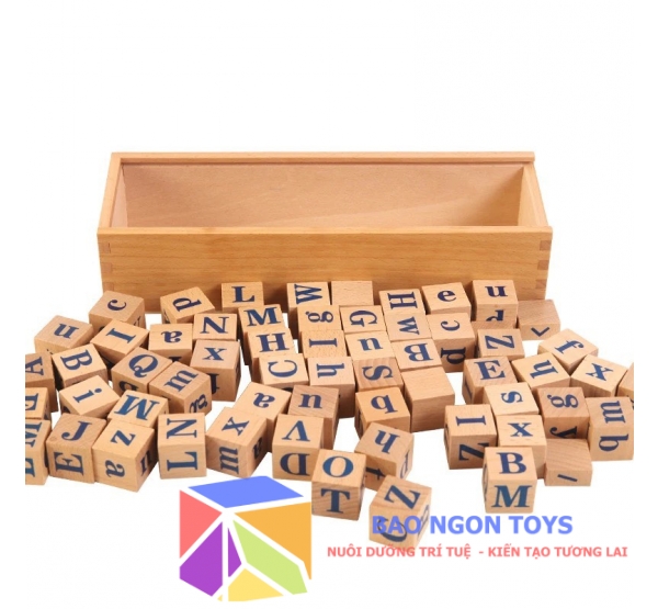 Giáo cụ hỗ trợ dạy ngôn ngữ cho trẻ, 26 chữ cái Tiếng Anh đồ chơi giáo dục giúp trẻ học đánh vần Alphabet - BAO NGON TOYS
