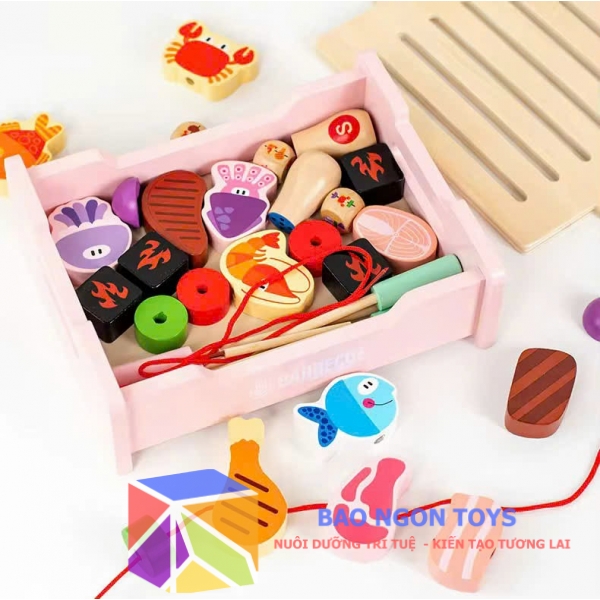 Đồ chơi nhập vai đầu bếp lò nướng BBQ giúp bé phát triển kỹ năng nhập vai, vui chơi cùng bạn bè - BAO NGON TOYS - DG339
