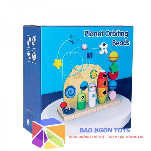 Đồ chơi mê cung luồn hạt kích thước lớn giúp bé trên 6 tháng phát triển đôi bàn tay và kỹ năng vận động tinh - BAO NGON TOYS – DG331
