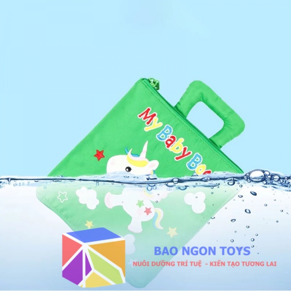 SÁCH VẢI BÓC DÁN QUIET BOOK RÈN LUYỆN CÁC KỸ NĂNG VẬN ĐỘNG TINH VÀ GIÚP BÉ HỌC TIẾNG ANH - BAO NGON TOYS - SV73D