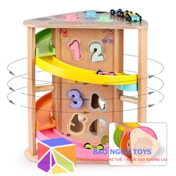  Đồ Chơi Lắp Ráp Tháp Đường Đua Cầu Trượt 6 Tầng giúp bé vui chơi và phát triển kỹ năng - BẢO NGÔN TOYS DG347