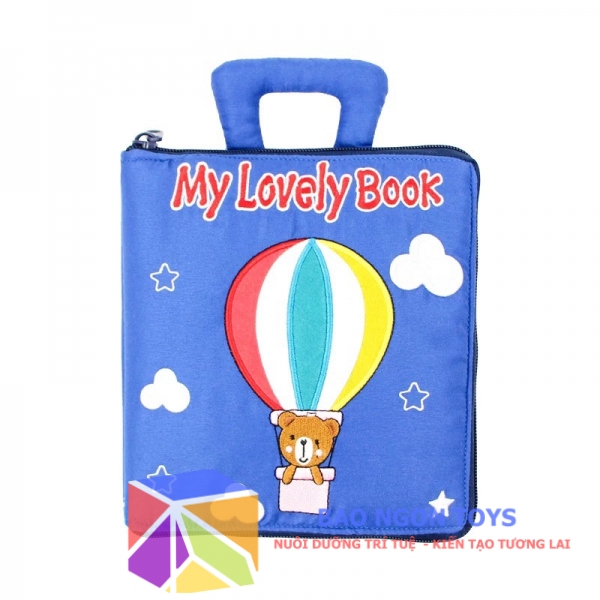 SÁCH VẢI BÓC DÁN QUIET BOOK RÈN LUYỆN CÁC KỸ NĂNG VẬN ĐỘNG TINH VÀ GIÚP BÉ HỌC TIẾNG ANH - BAO NGON TOYS - SV73C
