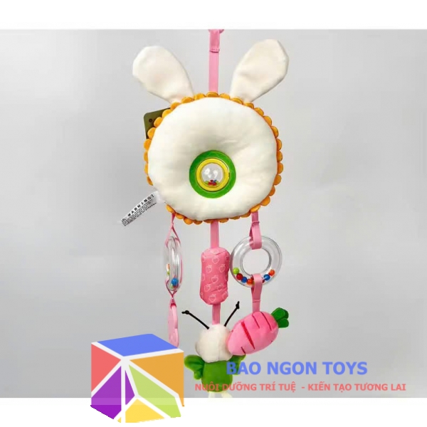 Đồ chơi treo nôi chuông gió leng keng chủ đề động vật dễ thương, đồ chơi tương tác thú bông dành cho bé sơ sinh - BAO NGON TOYS -DV121