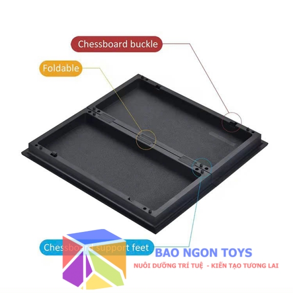 Trò chơi gia đình board game cờ cá ngựa tích hợp nam châm, có thể gấp gọn giúp bé vui chơi và phát triển trí tuệ - BAO NGON TOYS - DG348