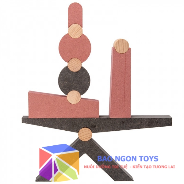 Đồ chơi trí tuệ xếp thăng bằng và ghép hình giúp bé phát triển tư duy sáng tạo BAO NGON TOYS - DG290