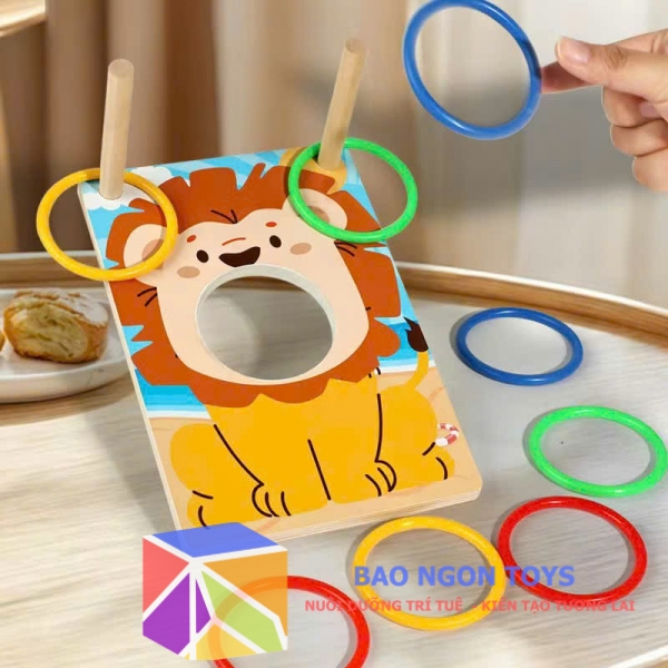 Trò chơi vận động ném vòng và túi đậu, giúp bé vui chơi và giải trí cùng bạn bè DG415