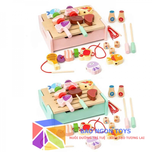 Đồ chơi nhập vai đầu bếp lò nướng BBQ giúp bé phát triển kỹ năng nhập vai, vui chơi cùng bạn bè - BAO NGON TOYS - DG339