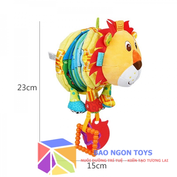 SÁCH VẢI 3D TƯƠNG TÁC THÚ NHỒI BÔNG , ĐỒ CHƠI TREO NÔI XE ĐẨY, NGƯỜI BẠN NHỎ CHO GIẤC NGỦ CỦA BÉ – BAO NGON TOYS - SV69