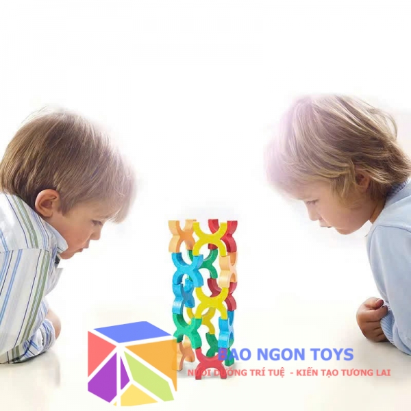 Trò chơi xếp hình giữ thăng bằng sáng tạo – phát triển trí tuệ toàn diện cho bé BAO NGON TOYS DG380