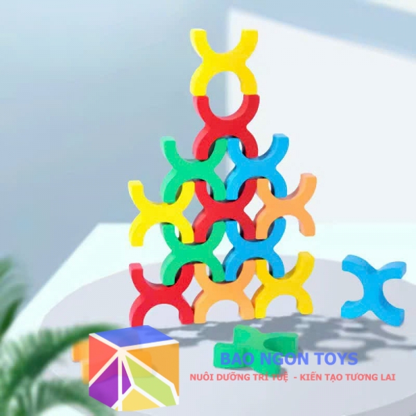 Trò chơi xếp hình giữ thăng bằng sáng tạo – phát triển trí tuệ toàn diện cho bé BAO NGON TOYS DG380