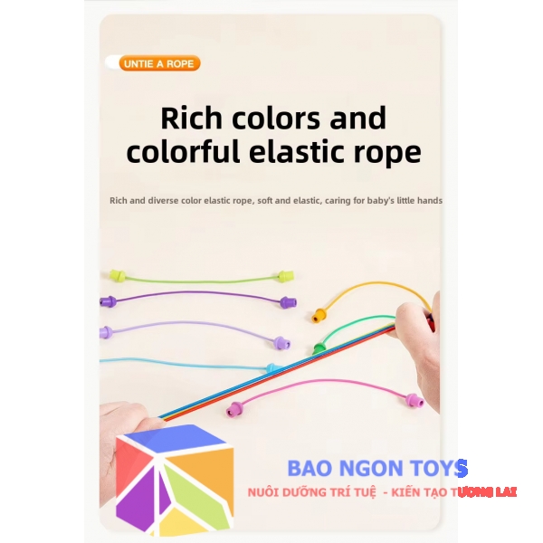 Đồ chơi giải đố gỡ nút dây xoắn, board game rèn luyện tư duy IQ, giải trí vui nhộn dành cho cả gia đình cùng chơi, ROPE BREAKING GAME- DG401